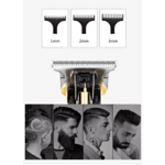 Машинка за Подстригване Kemei KM-700Y – LCD Дисплей, 3 Приставки и Литиева Батерия