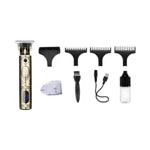 Машинка за Подстригване Kemei KM-700Y – LCD Дисплей, 3 Приставки и Литиева Батерия