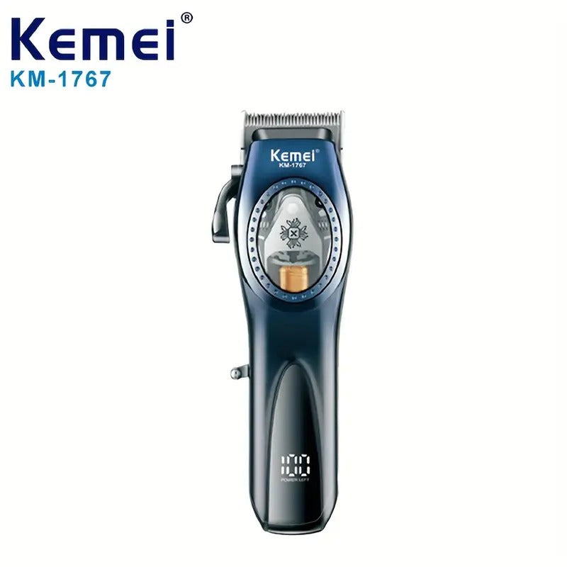Kemei KM-1767 Машинка За Подстригване С LCD Дисплей, DLC Острие И Магнитен Мотор
