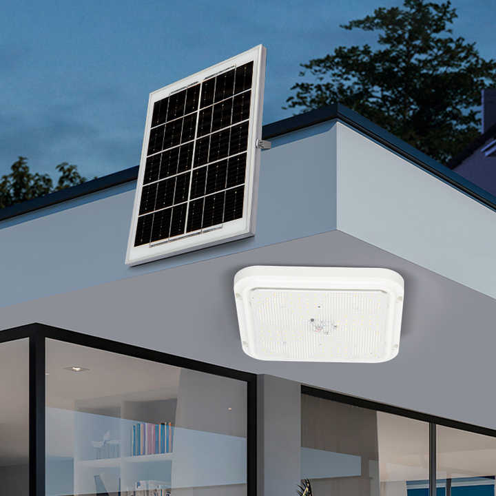 Jordan 100W Solar-LED-Deckenleuchte mit separatem Panel – Helle und sparsame Beleuchtung überall