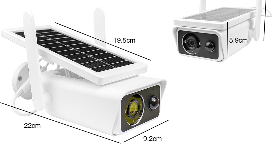 Соларна WiFi камера Full HD 1080p с Нощно Виждане и IP66 Водоустойчивост
