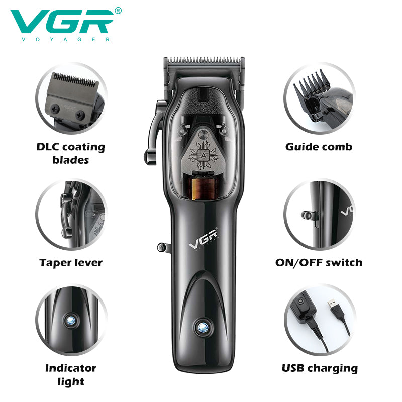 Професионална Машинка за Подстригване VGR V-653