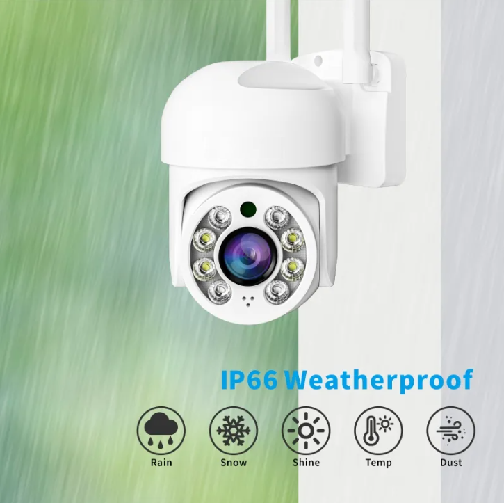 Въртяща Wi-Fi камера за наблюдение, Full HD 1080p, 5.0MP, IP66