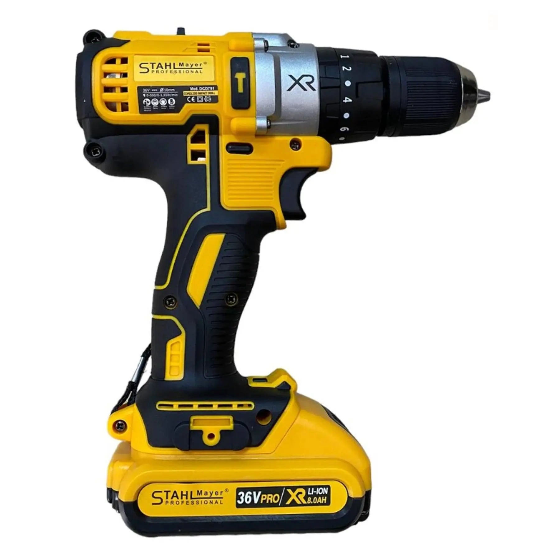 Ударен винтоверт Stahlmayer с инструменти 36v, 8.0 ah - Smartko.store