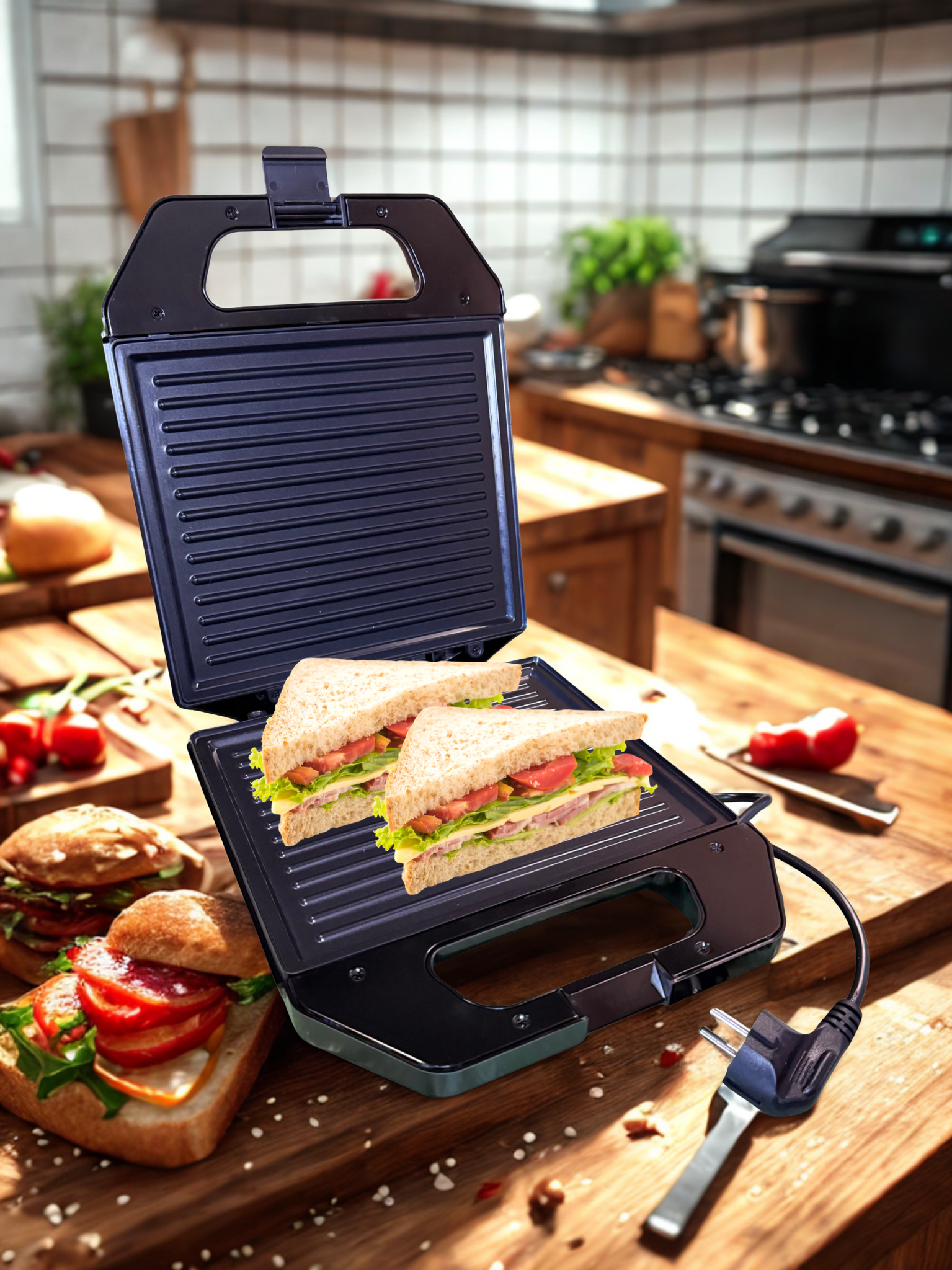 Грил Скара Sonymax SN 9005 – 2000W Мощност и Незалепващо Покритие