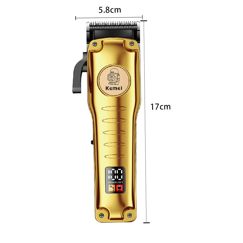 Kemei KM 511 Машинка За Подстригване С 4 Приставки И LCD Дисплей
