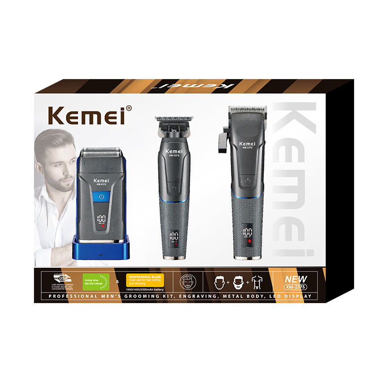Комплект Машинки За Подстригване И Бръснене Kemei KM-2375 – Професионална Грижа У Дома