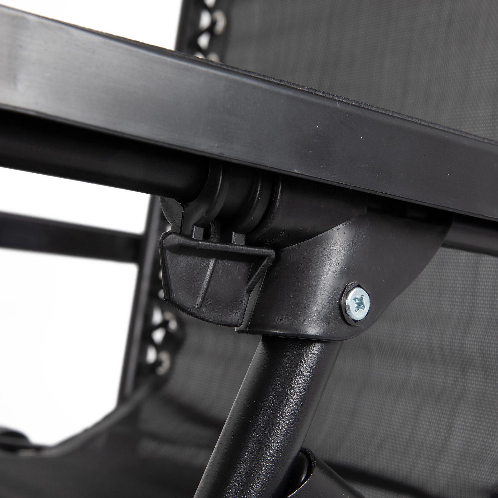 Сгъваем Къмпинг Стол Шезлонг С Регулируема Облегалка и Възглавничка