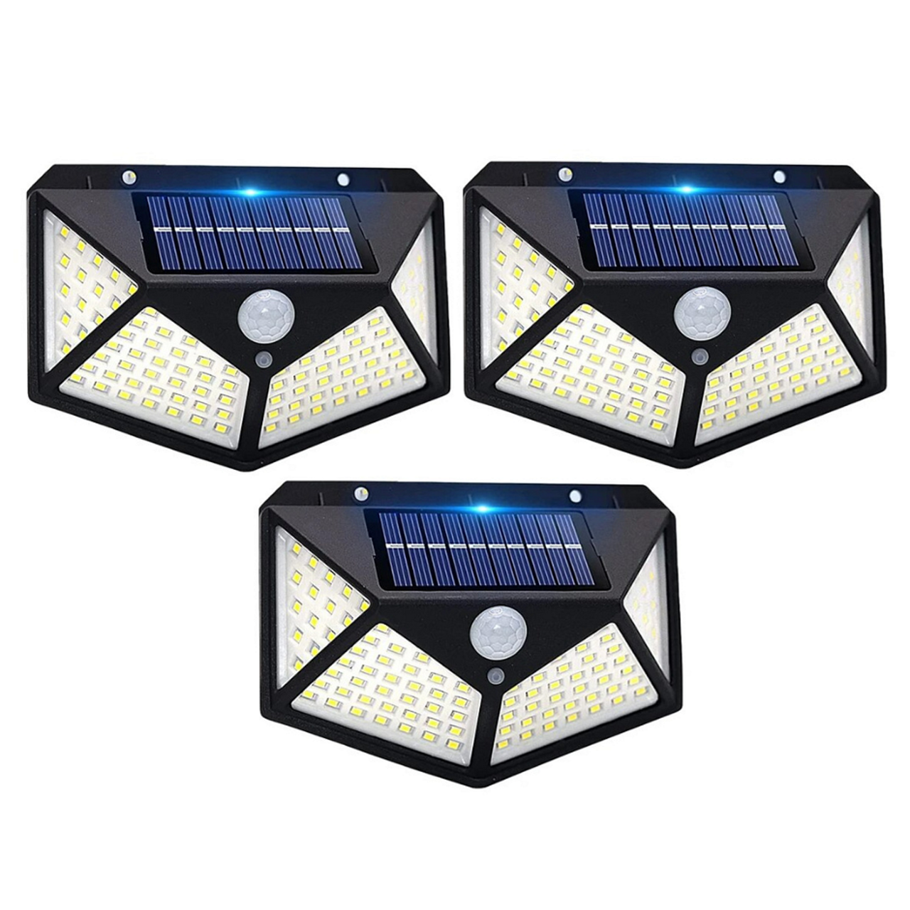 Соларна Лампа Jortan Със Сензор За Движение И 100 LED За Двор и Градина