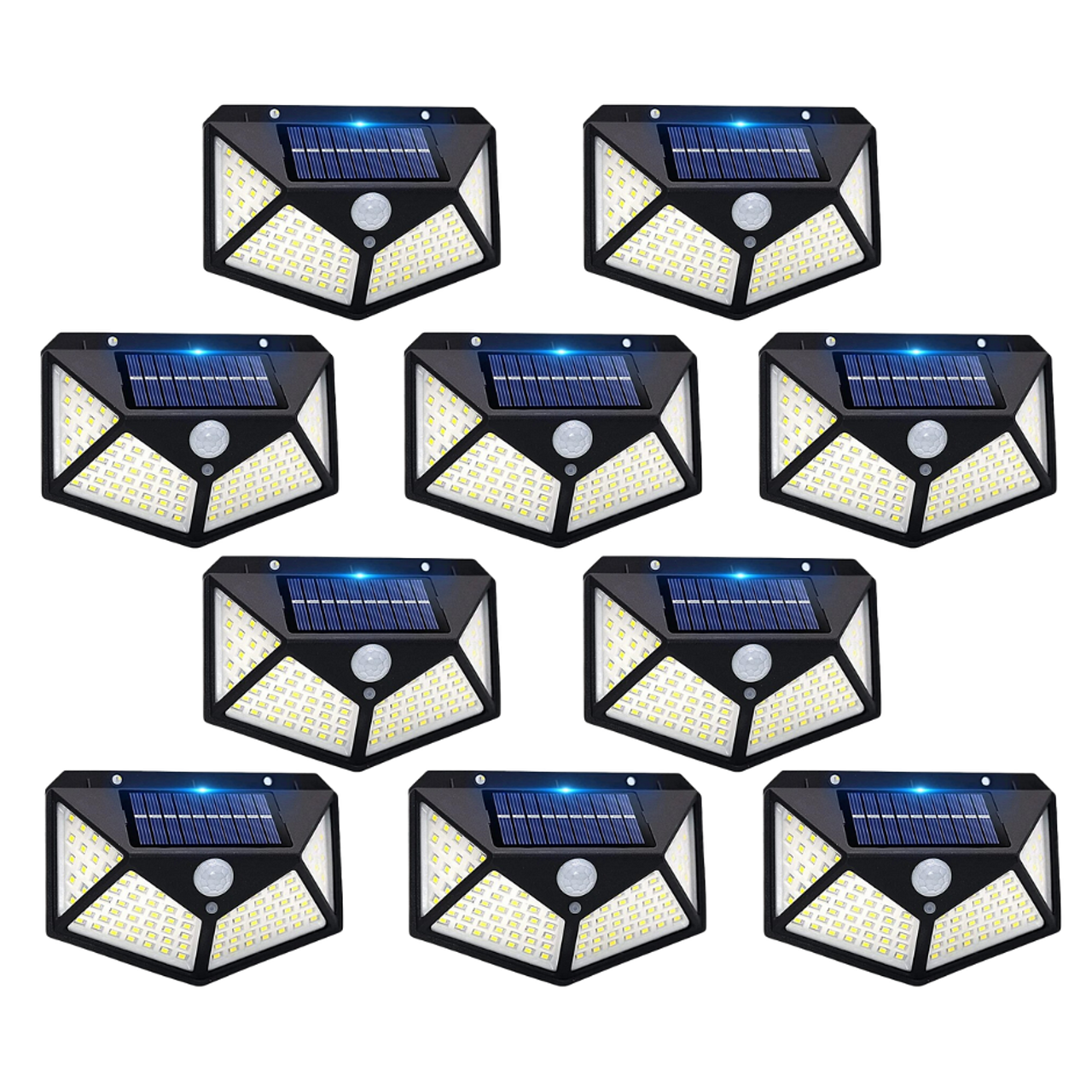 Соларна Лампа Jortan Със Сензор За Движение И 100 LED За Двор и Градина