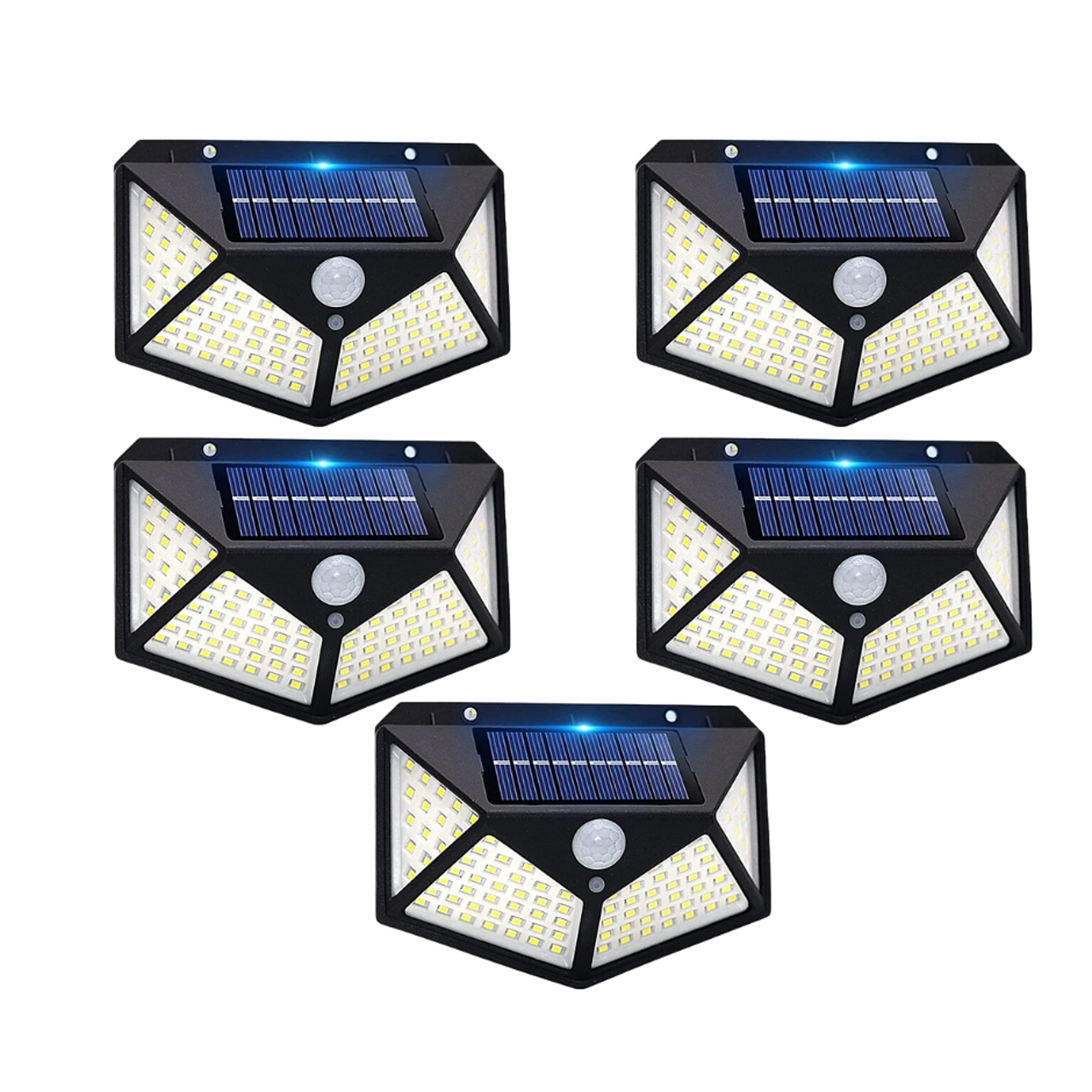 Соларна Лампа Jortan Със Сензор За Движение И 100 LED За Двор и Градина | ЦЕНА